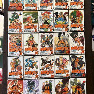 Naruto Manga Books English Masashi Kishimote volumes 5-17, 19-29, 31 (25 total)